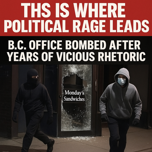 Politics of Violence: Explosion at BC Minister's Office is the Future They're Creating
