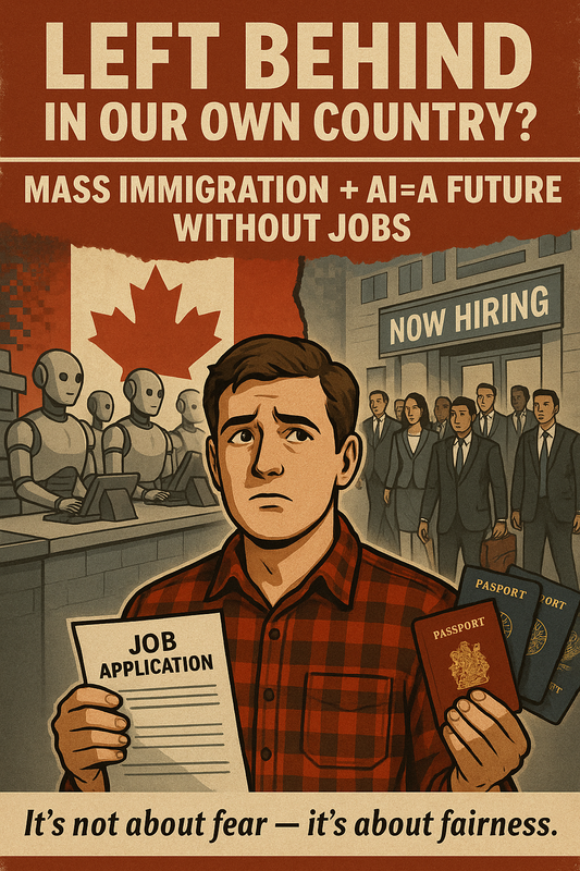Mass Immigration or Full A.I. Integration: Why Canadians Can’t Afford to Lose Jobs to Both — And What Should Be Done About It