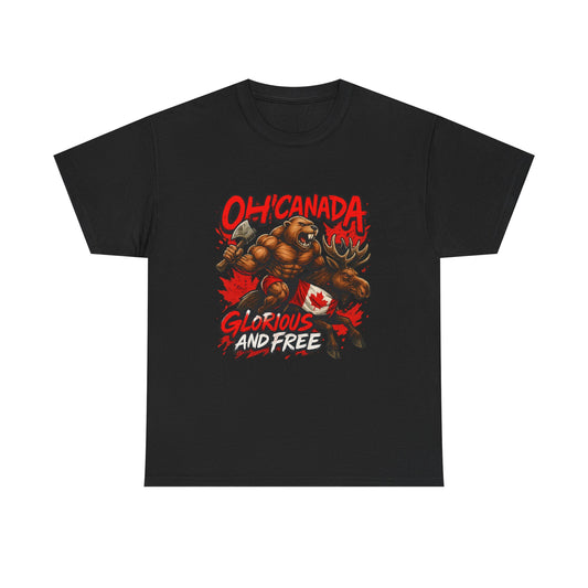 Ride with the North: The "Glorious and Free" Canadian T-Shirt