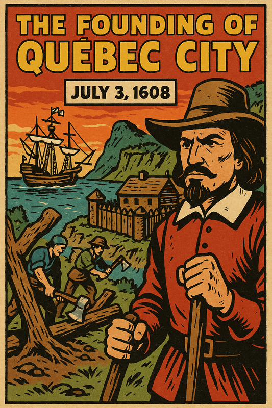 Today In Canadian History July 3rd, 1608: Where the River Narrows: Champlain Founds the Habitation of Québec