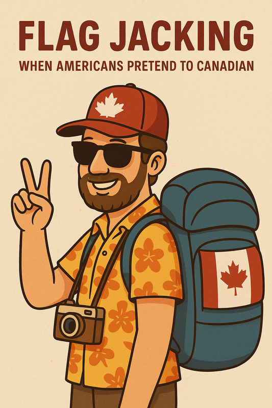 “Flag Jacking: When Americans Borrow the Maple Leaf to Dodge the World’s Side-Eye”
